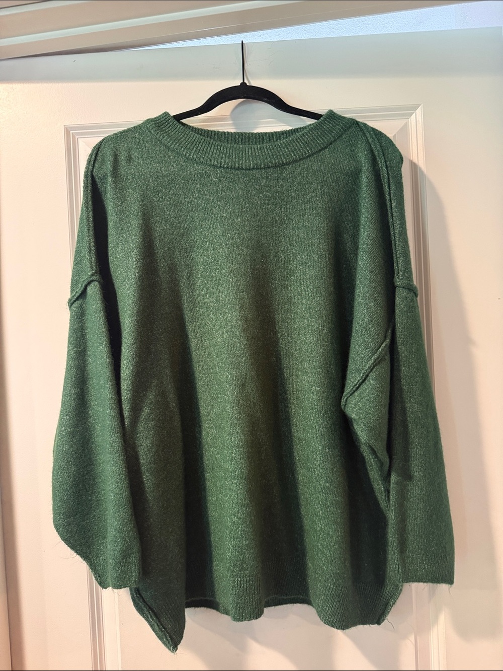 Zenana Outfitters Forest Green Scoopneck Sweater